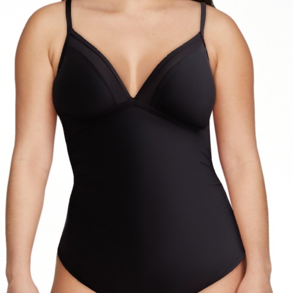TIME AND TRU Black One Piece Swimsuit